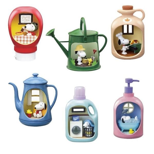 Mô hình Peanuts Snoopy's Life in a Bottle Re-Ment Blind Box hộp mù ngãu nhiên đáng yêu quà tặng sinh nhật kỉ niệm dịp đặc biệt