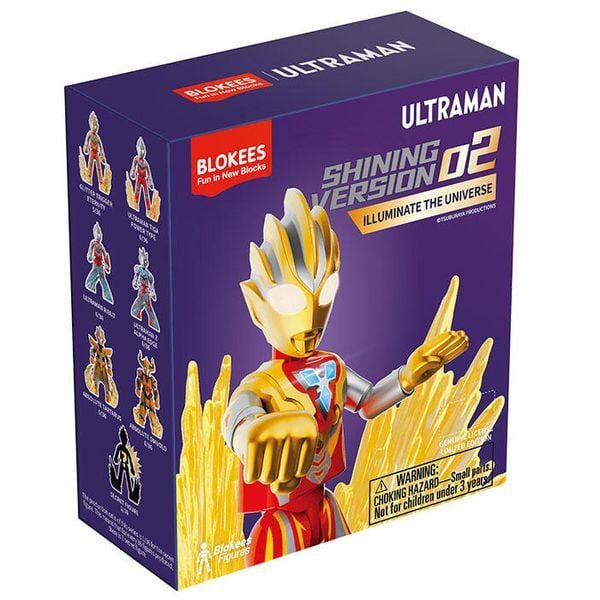  Ultraman Shining Version 02 Luminate The Universe Blind Box Figures - Blokees 71208 
