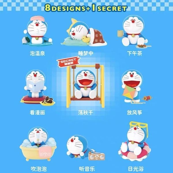 Mô hình Doraemon Take A Break Blindbox 52TOYS hộp mù ngãu nhiên đáng yêu quà tặng sinh nhật kỉ niệm dịp đặc biệt