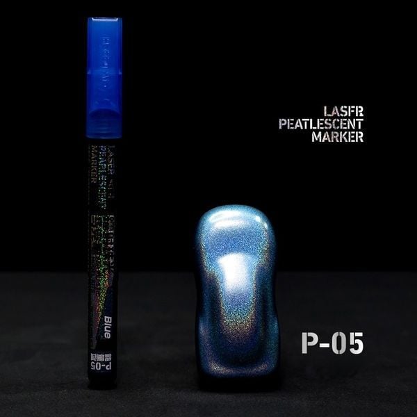Bút sơn mô hình Oil Based Laser Pearlescent Marker Hobby Mio - P-05 Blue lên màu đẹp mắt chất lượng tốt chính hãng giá rẻ mua custom gundam mô hình nhựa