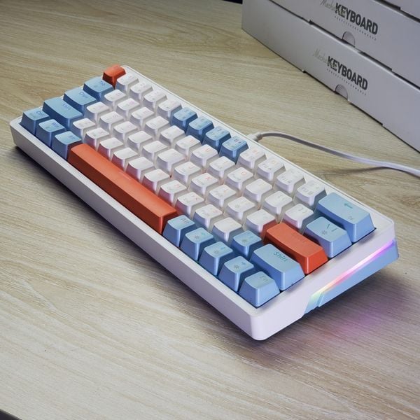  Bàn phím cơ có dây Zifriend ZA63 Salmon Wired Version Hot Swap 