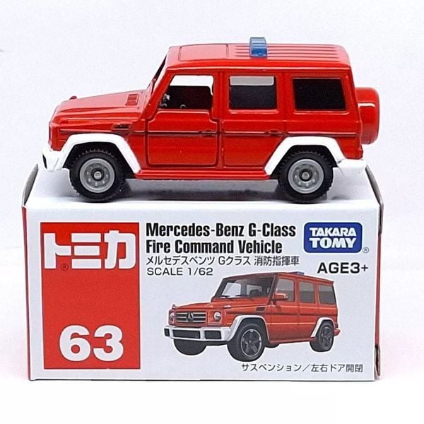  Tomica No. 63 Mercedes Benz G-Class Fire Command Vehicle 