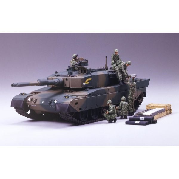Mô hình quân sự Xe tăng JGSDF Type 90 Tank wAmmo-Loading Crew Set 135 Tamiya 35260 kích thích trí sáng tạo độ chi tiết siêu cao chân thực chính hãng Tamiya Nhật Bản