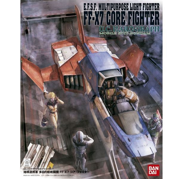 mô hình FF-X7 Core Fighter U.C. Hard Graph 1/35 chính hãng Bandai