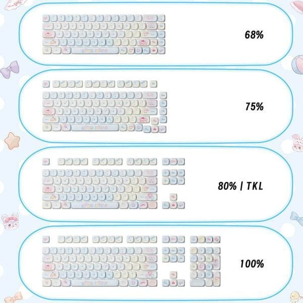  Bộ Keycap bàn phím cơ AKKO Butterfly Fantasy 