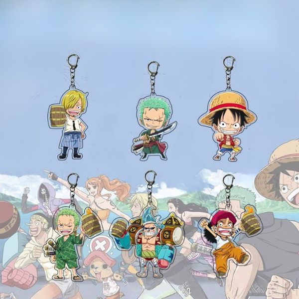  Móc khóa mica One Piece chibi 