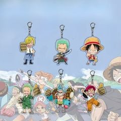 Móc khóa mica One Piece chibi