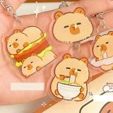  Móc khóa nhựa hình chuột lang nước Capybara Vol 1 