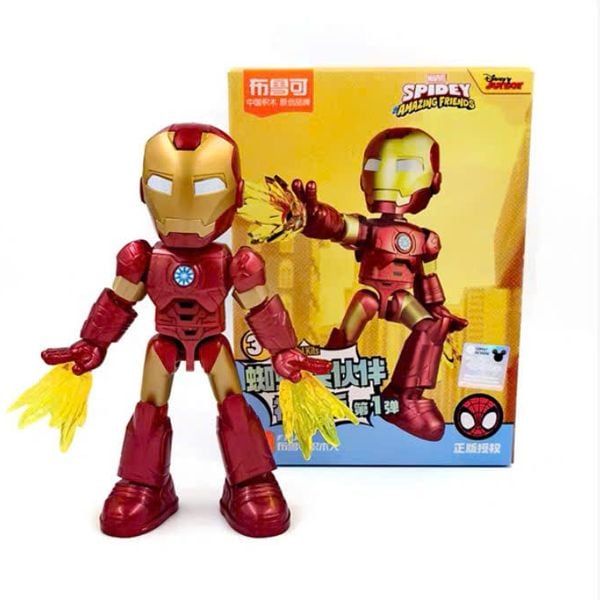  Spidey Amazing Friends Iron Man Tony Stark Model Kit Blokees 74804 