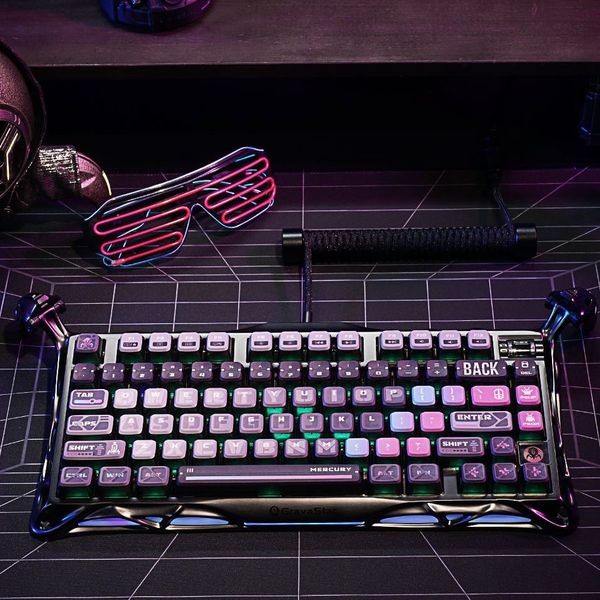 Gravastar Mercury K1 Pro, Clavier Gaming Mécanique 75 % Des