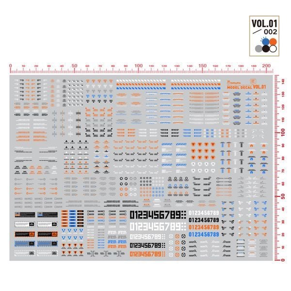  Decal nước dán mô hình Hobby Mio VOL1 