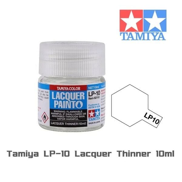 Dung dịch pha sơn Tamiya LP-10 Lacquer Thinner 10ml chất lượng tốt chính hãng giá rẻ thời gian khô ngắn giúp tăng hiệu quả làm việc