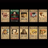  Poster tranh anime manga One Piece Lệnh Truy Nã 