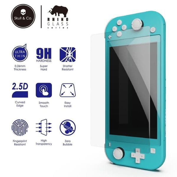 Dán cường lực Skull & Co cho Nintendo Switch Lite - Phụ kiện thiết yếu