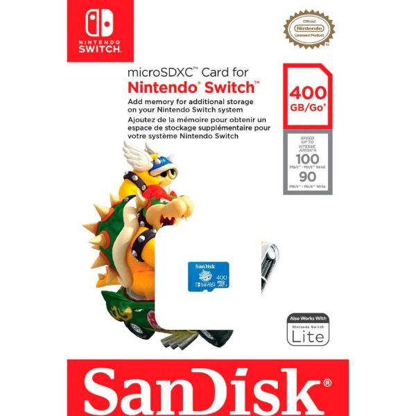 thẻ nhớ SanDisk MicroSD 400GB Nintendo Version chính hãng