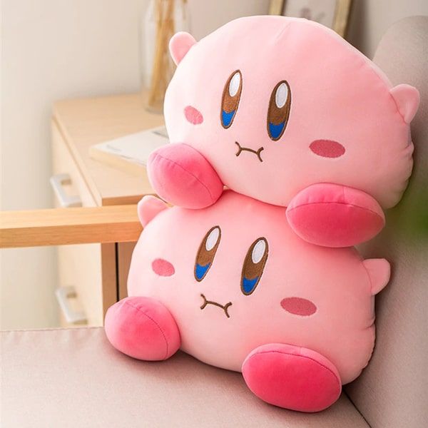 Gối tựa đầu hình thú bông Kirby đáng yêu