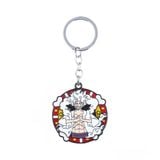  Móc khóa kim loại One Piece xoay tròn 