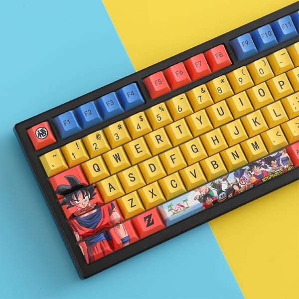  Bộ Keycap bàn phím cơ Dragon Ball Goku PBT Full Set 126 nút 