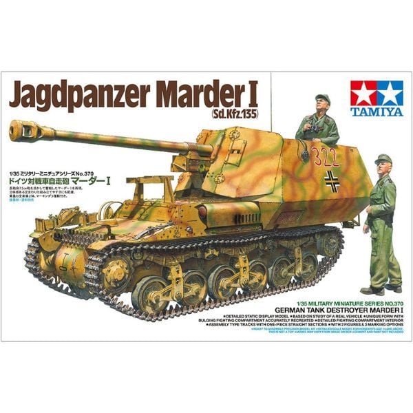 mô hình German Tank Destroyer Marder I Jagdpanzer Marder I 1/35 Tamiya 35370 chính hãng