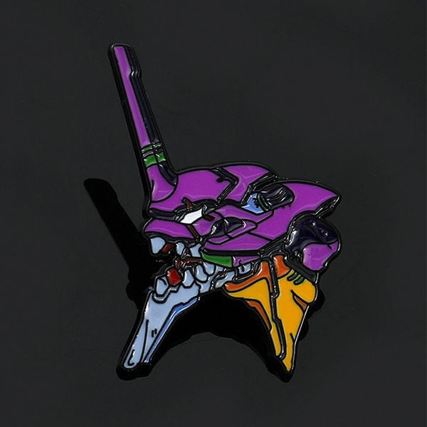 Pin cài áo huy hiệu hình Evangelion Unit 01 Neon Genesis Evangelion