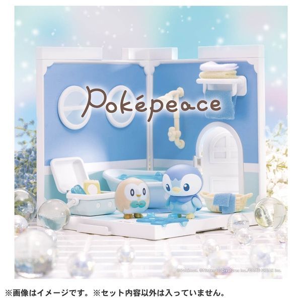 Pokemon Pokepeace House Bathroom Piplup & Rowlet - Đồ chơi lắp ráp Mô hình Pokemon chính hãng Takara Tomy đẹp rẻ mua tặng bạn bè người thân yêu gia đình con cái dịp đặc biệt sinh nhật kỉ niệm