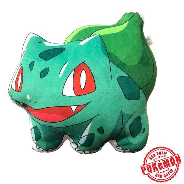 Gối Pokemon Bulbasaur - Fushigidane - Đồ chơi Pokemon chính hãng siêu đẹp