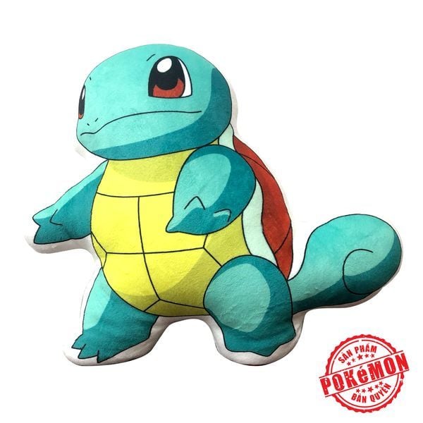  Gối Pokemon Squirtle - Zenigame - Đồ chơi Pokemon chính hãng 