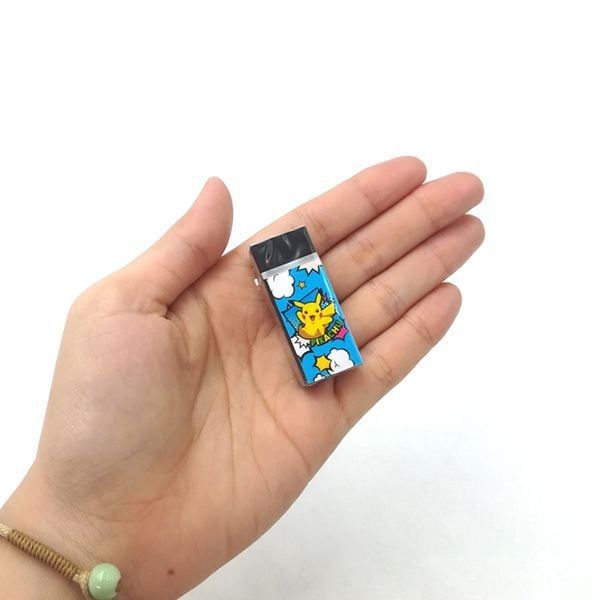 Gôm tẩy Pokemon nhỏ màu đen hình Pikachu xanh dương 
