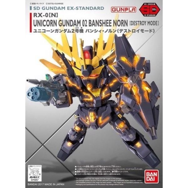 Unicorn Gundam 02 Banshee Norn (Destroy Mode) (SD EX-Standard)