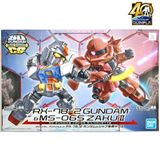  RX-78-2 Gundam & MS-06S Zaku II (SD Gundam Cross Silhouette) 