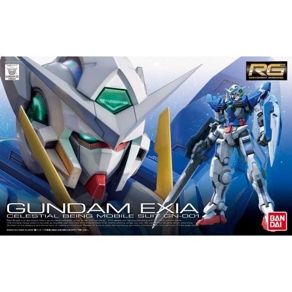 GN-001 Gundam Exia - RG - 1/144 - Mô hình lắp ráp Gunpla chính hãng Bandai