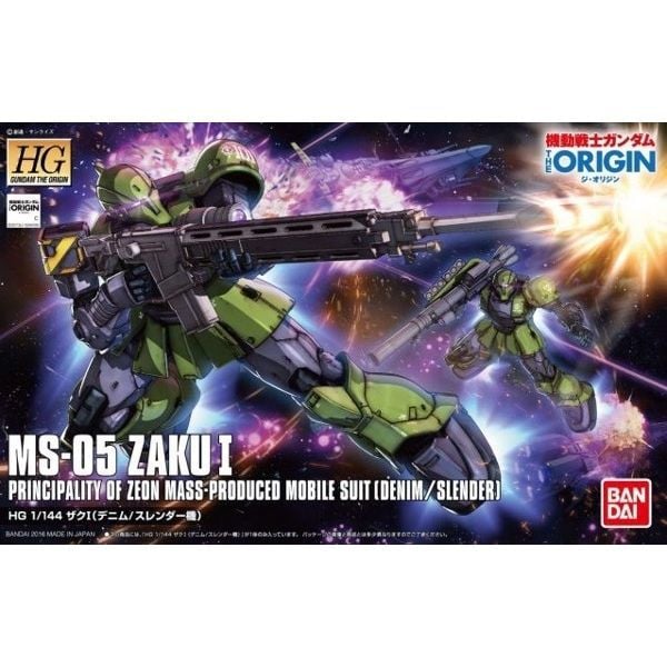 Zaku I (Denim/Slender) (Gundam The Origin Ver.) (HG - 1/144) - Mô hình Gunpla chính hãng Bandai