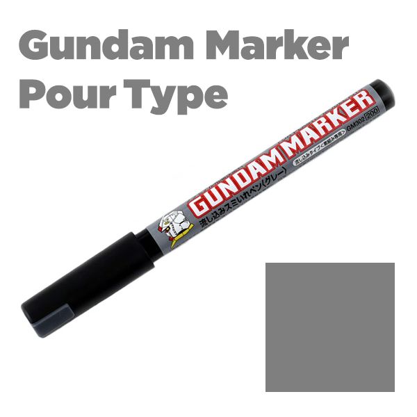  Gundam Marker Pour Type GM302P - Gray Xám - Bút kẻ chảy chính hãng 