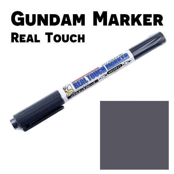  Gundam Marker Real Touch GM402 - Gray 2 - Bút tạo hiệu ứng custom Gundam 