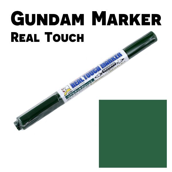  Gundam Marker Real Touch GM408 - Green 1 - Bút tạo hiệu ứng Custom Gundam 