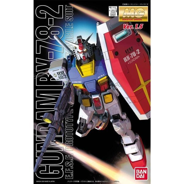 Gundam RX-78-2 Ver. 1.5 MG 1/100 Robot Gunpla chính hãng Bandai
