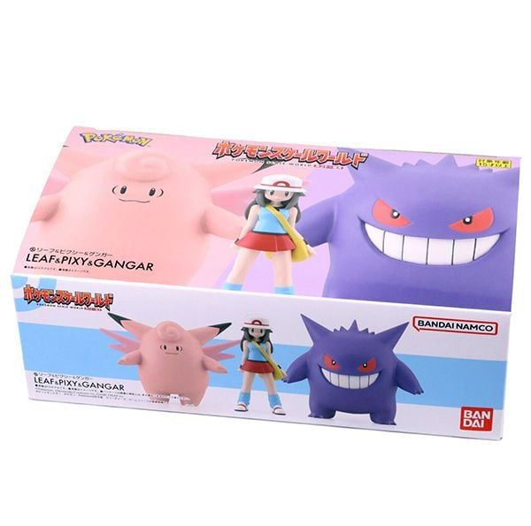  Pokemon Scale World Kanto Leaf & Clefable & Gengar 