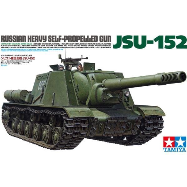  Mô hình xe tăng Russian Heavy Self-Propelled Gun JSU-152 1/35 - Tamiya 35303 