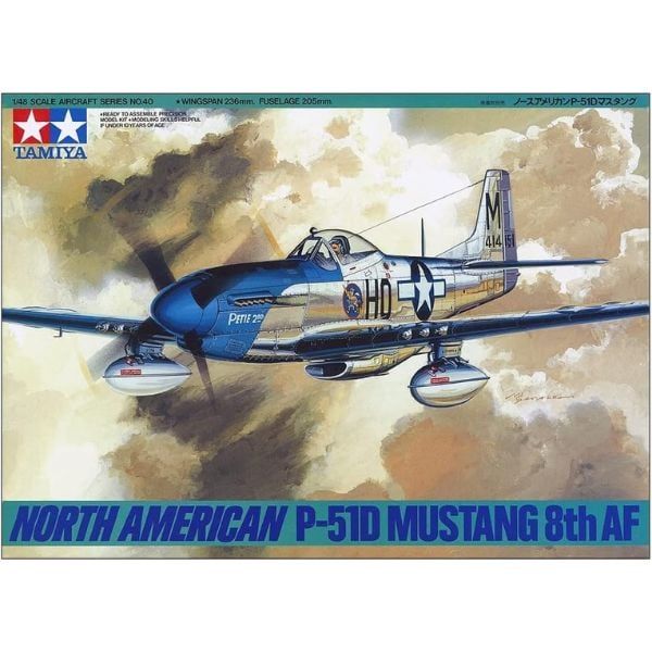  Mô hình máy bay North American P-51D Mustang 8th AF 1/48 - Tamiya 61040 