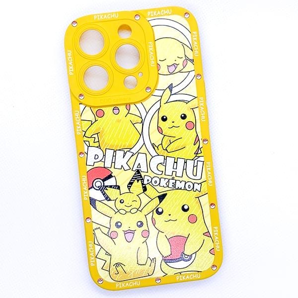  Ốp lưng Pokemon Pikachu cao cấp cho iPhone 15/Plus/Pro/Pro Max 