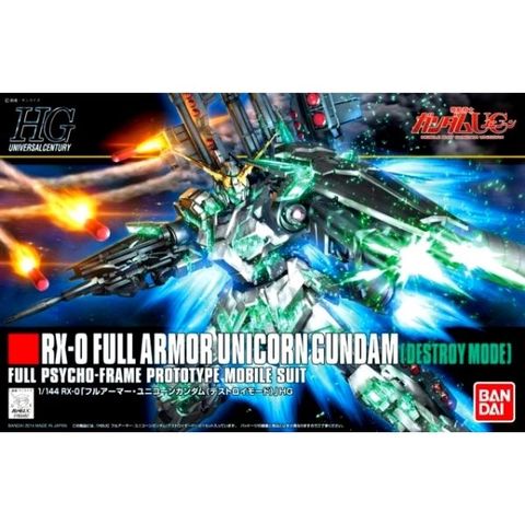 Mô hình RX-0 FULL ARMOR Unicorn Gundam Destroy Mode chính hãng Bandai giá rẻ