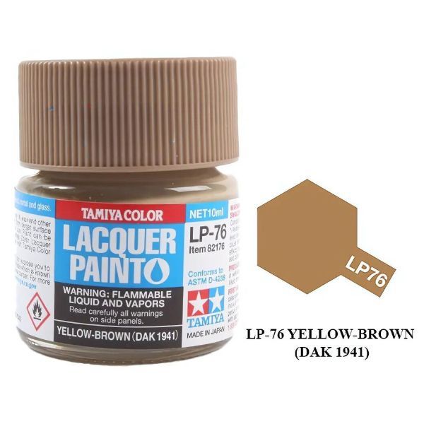  Sơn mô hình Tamiya Lacquer LP-76 Yellow Brown DAK 1941 - 82176 