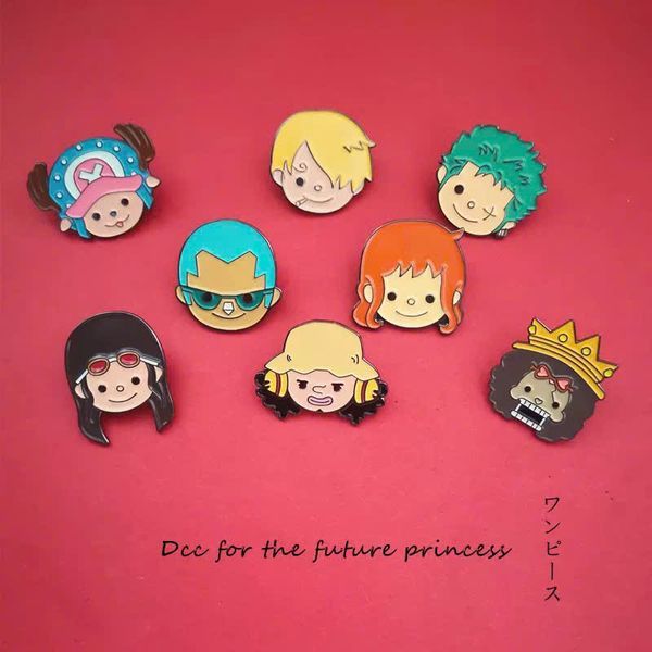  Huy hiệu kim loại One Piece Chibi Face 