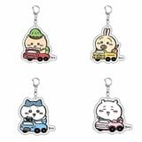  Móc khóa nhân vật Chiikawa ngồi xe 