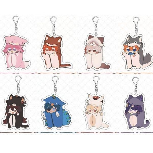  Móc khóa nhân vật Genshin Impact Pyjama Vol 1 