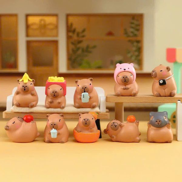  Hộp Mù Capybara Đồ Ăn Hàng Đầu Blind Box 