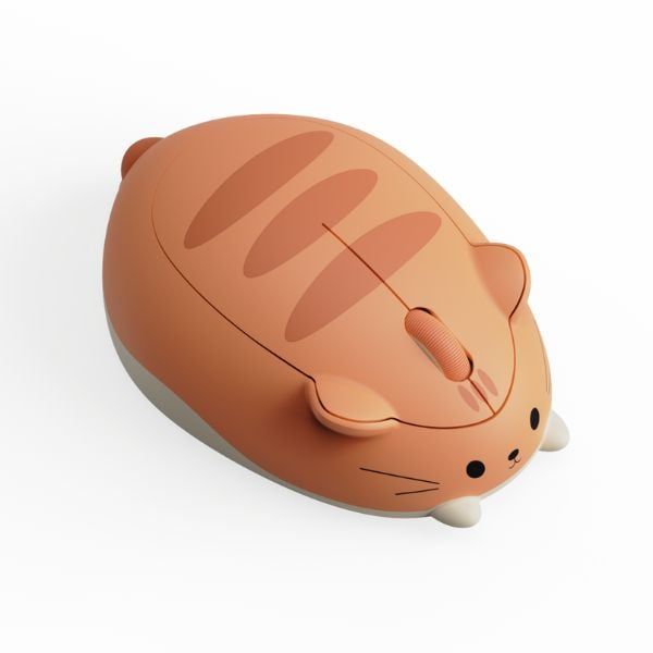  Chuột không dây Akko Cat Theme Mouse - Orange KATE 