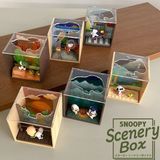  Peanuts Snoopy Scenery Box Blind Box - Mô hình chính hãng Re-Ment 
