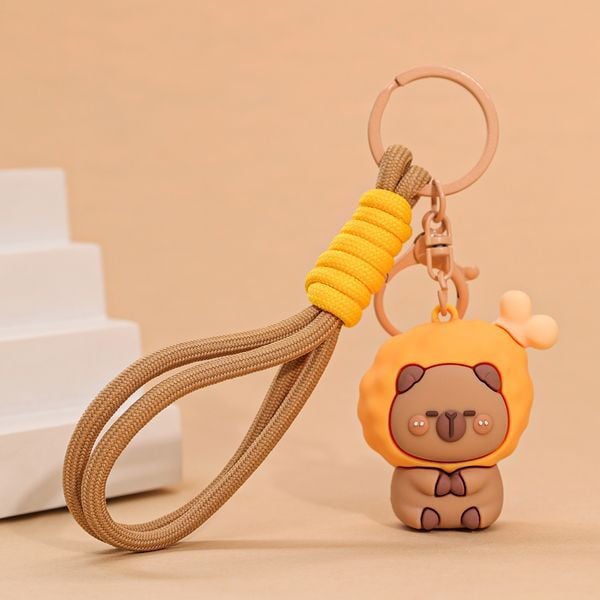  Móc khóa mô hình chuột lang nước Capybara 