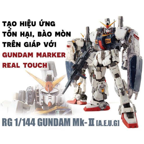  Gundam Marker Real Touch GM402 - Gray 2 - Bút tạo hiệu ứng custom Gundam 